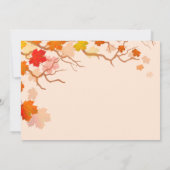 秋葉の結婚式招待状 招待状 (裏面)