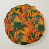 秋葉の装飾用クッションの落型 ラウンドクッション (裏面)