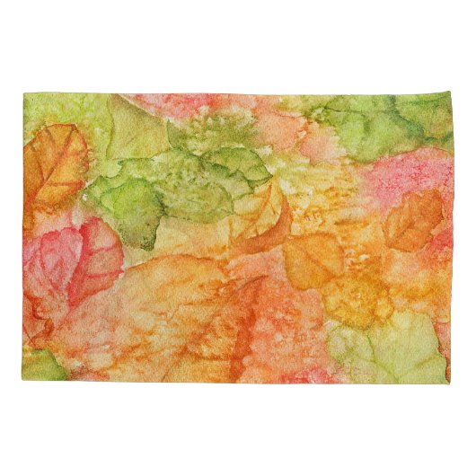 秋葉の雨 枕カバー (裏面-左)