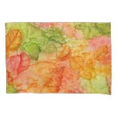 秋葉の雨 枕カバー (正面左)