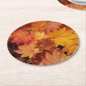秋葉の黄金 ラウンドペーパーコースター (アングル)