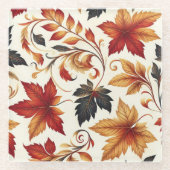 秋葉の ガラスコースター (正面)