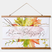 秋葉メープル文字テープカスタムリー付き 吊り下げ型タペストリー (正面)