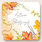 秋葉メープル文字付きカスタム コースター (正面)