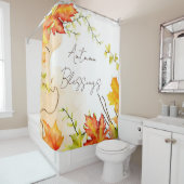 秋葉メープル文字付きカスタム シャワーカーテン (インサイチュ)