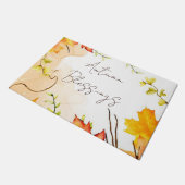 秋葉メープル文字付きカスタム ドアマット (アングル)