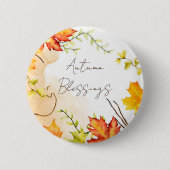 秋葉メープル文字付きカスタム 缶バッジ (正面)