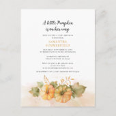 秋葉ラストリトルカンプキンガールベビーシャワー インビテーションポストカード (正面)