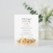 秋葉ラストリトルカンプキンガールベビーシャワー インビテーションポストカード (スタンド正面)