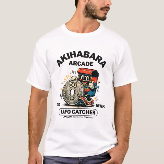 秋葉原アーケードUFOキャッチャー Tシャツ (正面)