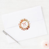 秋葉差出人住所 ラウンドシール (封筒)