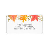 秋葉差出人住所 ラベル (正面)