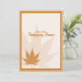 秋葉感謝祭ディナーパーティの招待状 招待状 (スタンド正面)