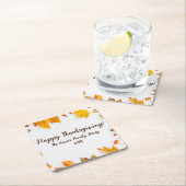 秋葉感謝祭ディナーパーティー スクエアペーパーコースター (インサイチュ)