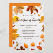 秋葉感謝祭ディナーパーティー 招待状 (正面/裏面)