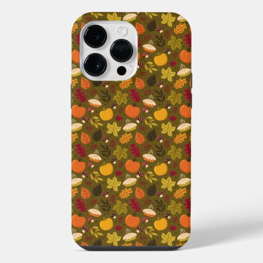 秋葉柄iPhoneケース iPhoneケース (裏面)