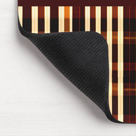 秋葉樹オレンジブラック幾何学模様 マウスパッド (コーナー)