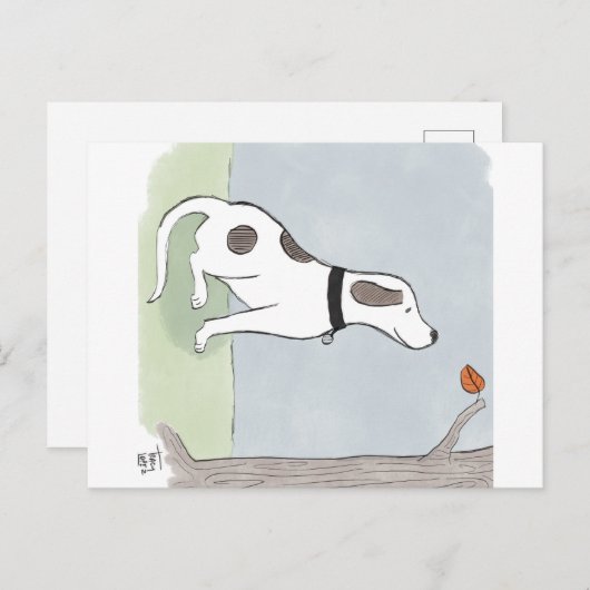 秋葉犬はがき シーズンポストカード (正面/裏面)