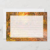 秋葉田舎道ミシガン写真 ノートカード (裏面)