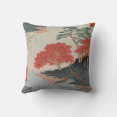 秋葉神社内でヴィンテージ浮日本の世絵 クッション (裏面)