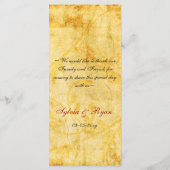 秋葉秋茶結婚 メニュー (裏面)