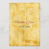 秋葉秋茶結婚 メニュー (裏面)