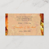 秋葉結婚カラフルのディナーテーブル番号 プレイスカード (裏面)