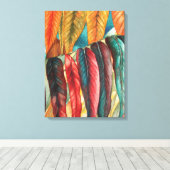秋葉色オリジナル様式化モダン美術 キャンバスプリント (インサイチュ (ウッドフロア))