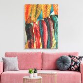 秋葉色オリジナル様式化モダン美術 キャンバスプリント (インサイチュ (リビング))