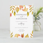 秋葉落ち結婚のQRコード 招待状 (スタンド正面)