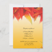 秋葉赤結婚式招待状 招待状 (裏面)