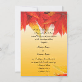 秋葉赤結婚式招待状 招待状