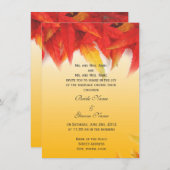 秋葉赤結婚式招待状 招待状 (正面/裏面)