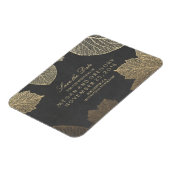 秋葉金ゴールドChalkboard日付を保存 マグネット (左側)