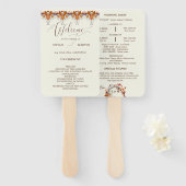 秋葉錆フローラ結婚式 プログラム ハンドファン (正面&裏面)