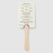 秋葉錆フローラ結婚式 プログラム ハンドファン (裏面)