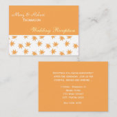 秋葉黄婚披露宴詳細 エンクロージャーカード (正面/裏面)