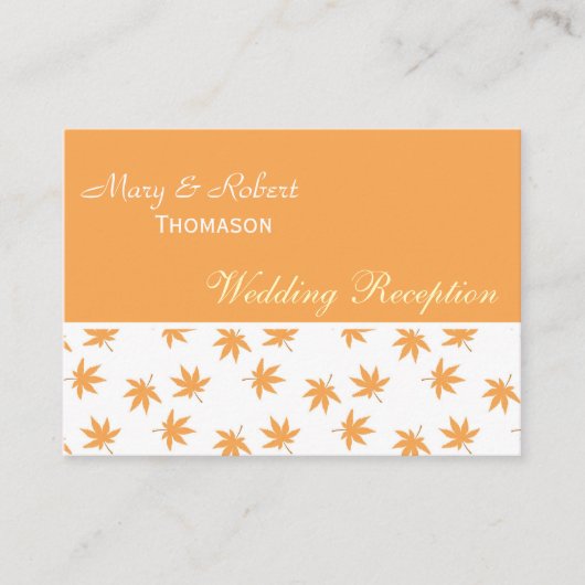 秋葉黄婚披露宴詳細 エンクロージャーカード (正面)