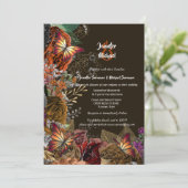 秋薔薇 秋の蝶 銀色 黄金の葉 招待状 (スタンド正面)