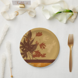 秋装飾 ペーパープレート