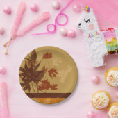 秋装飾 ペーパープレート (パーティー)