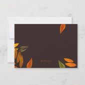 秋記憶悔やみや弔慰サンキューカード サンキューカード (裏面)