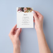 秋詳細カード |予算 チラシ (手)