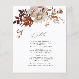 秋詳細カード |予算 チラシ