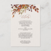 秋詳細結婚のエンクロージャカーお洒落ド エンクロージャーカード (正面)