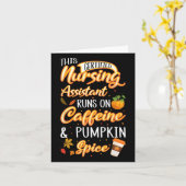 秋認定看護Istant Cna Caffeine Pumpkin カード (黄色い花)