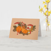秋誕生日カード彼のパーソナライズされたメッセージ カード (黄色い花)