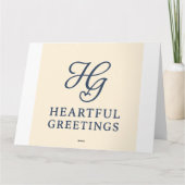 秋誕生日グリーティングカード カード (裏面)