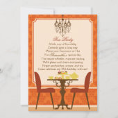 秋誕生日ティーパーティー 招待状 (正面)