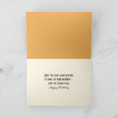 秋誕生日ラクーンオンツリースタンプ カード (内部)